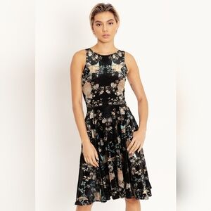 Coromandel Screen Velvet Princess Midi Dress (SECONDS)